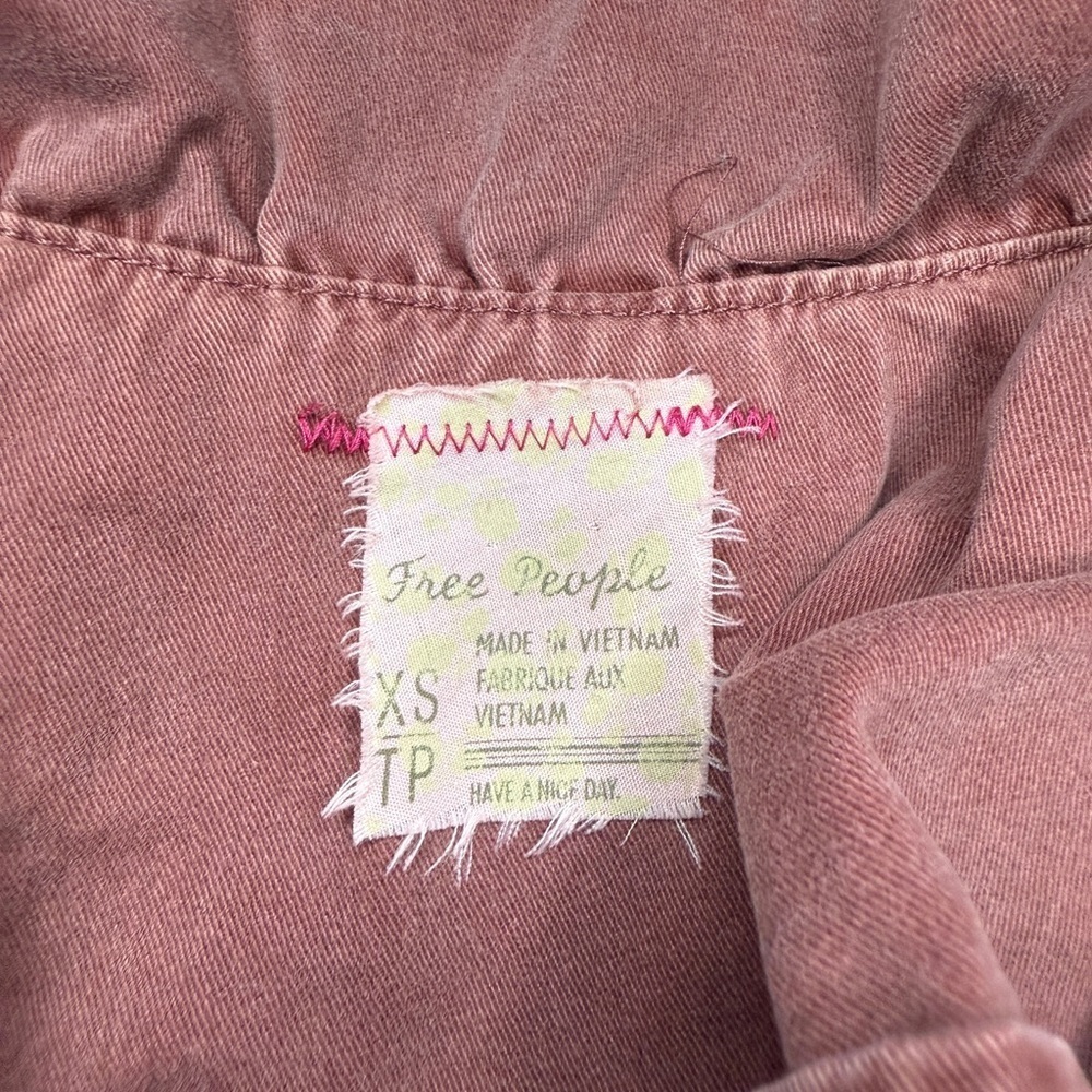 Free People Harley Military Jacket brick Size XS - Picture 7 of 7